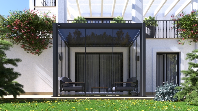 3.0m x 3.0m Duvar Montajlı 